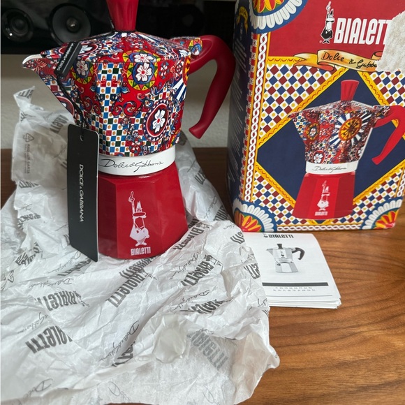 Dolce & Gabbana Red and Multicolor Bialetti Maker - Picture 1 of 9